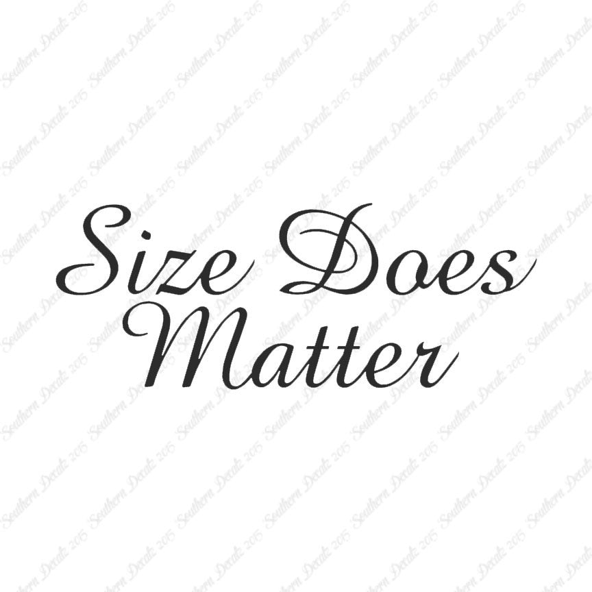 Size Does Matter