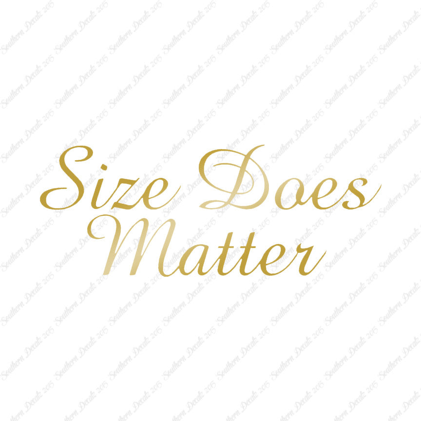 Size Does Matter