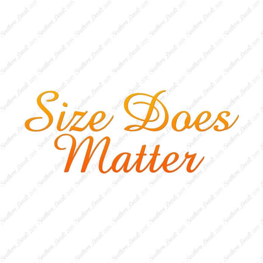 Size Does Matter