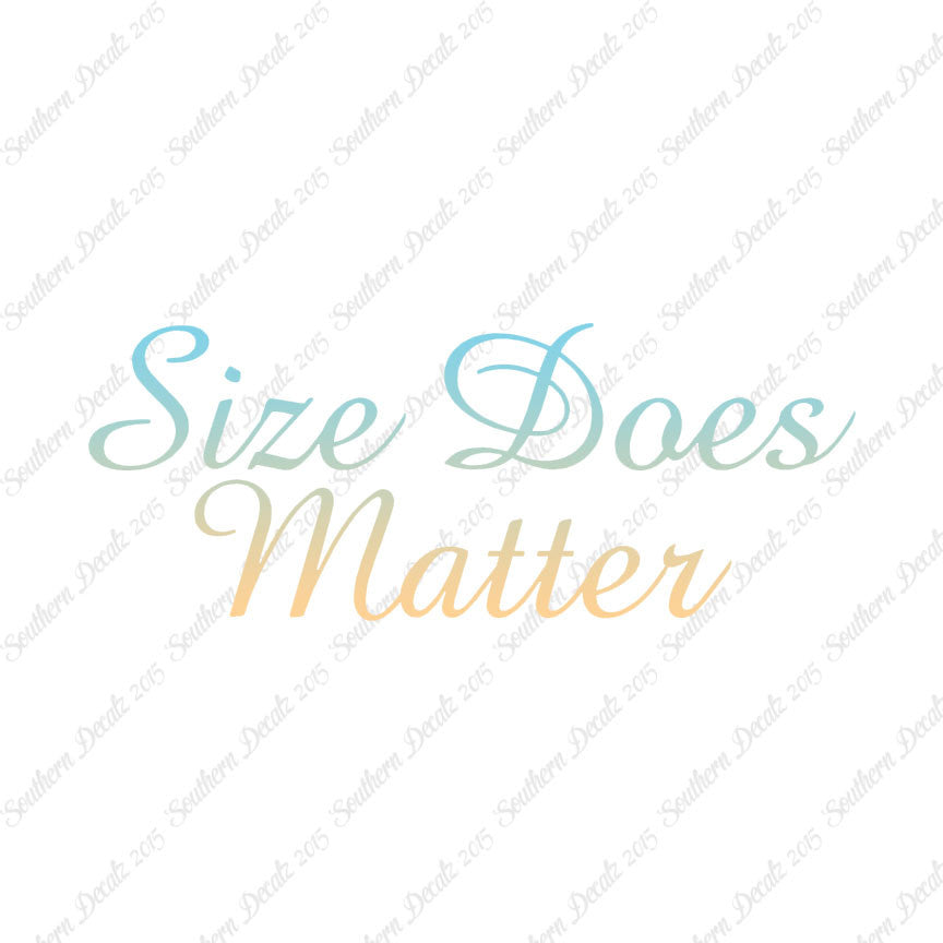 Size Does Matter