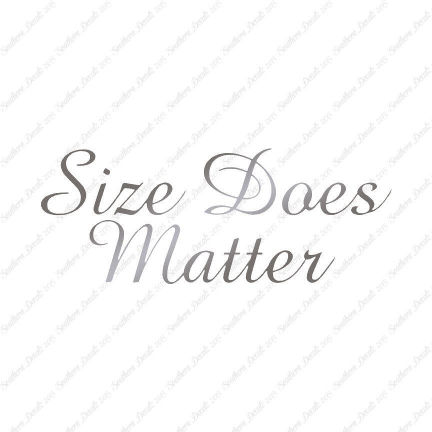 Size Does Matter