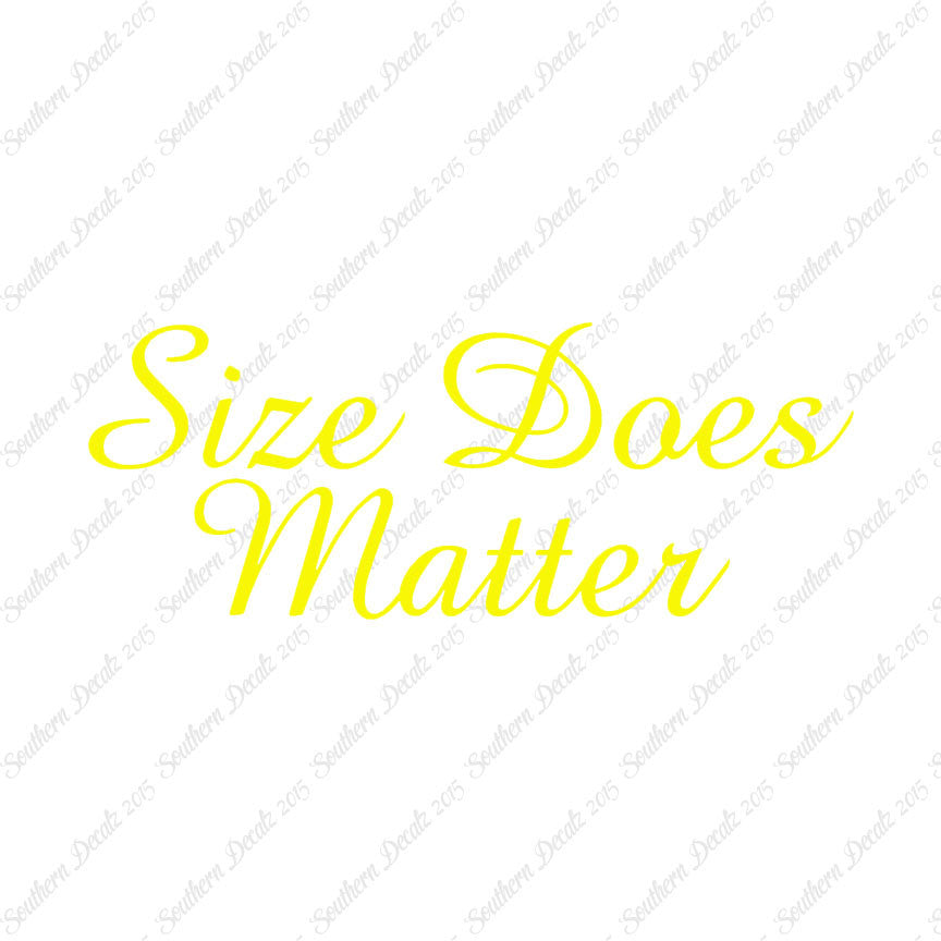 Size Does Matter
