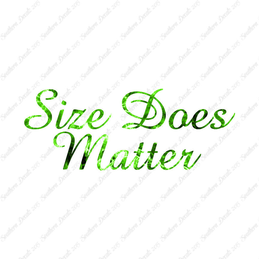 Size Does Matter