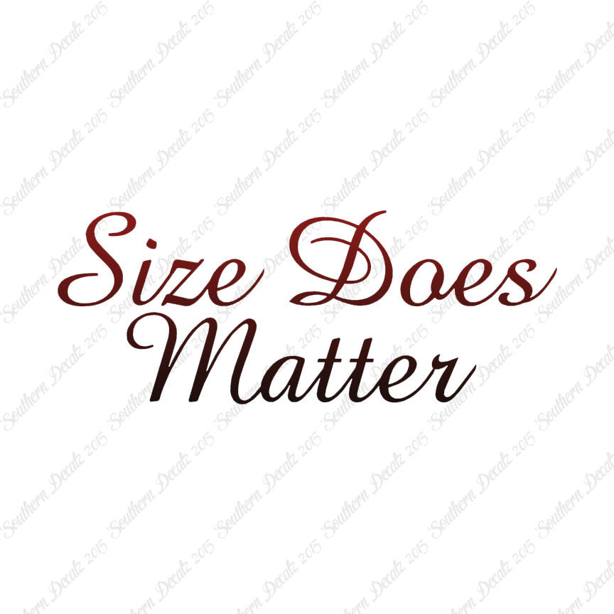 Size Does Matter