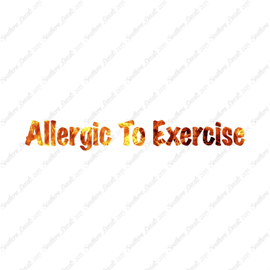 Allergic To Exercise