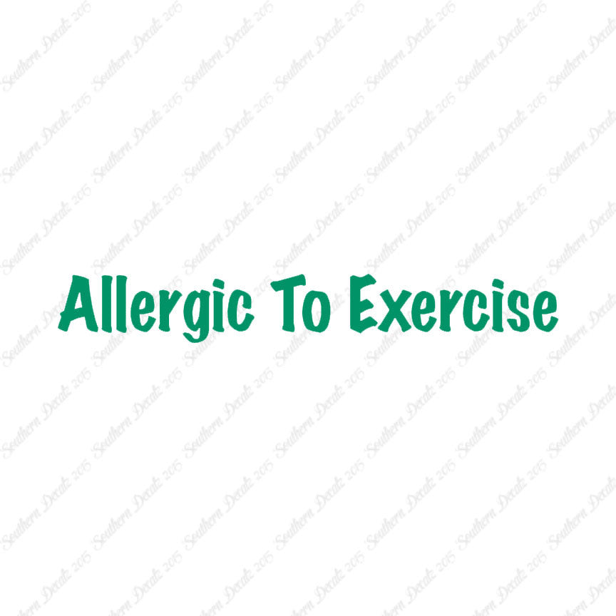 Allergic To Exercise