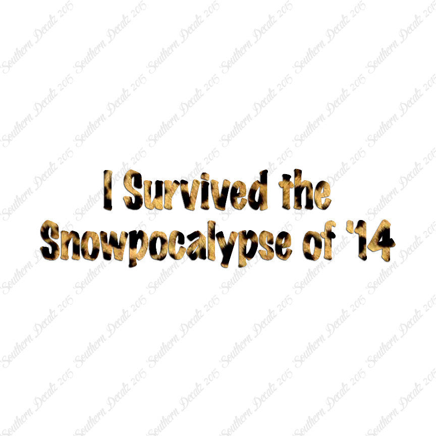 Survived Snow pocalypse