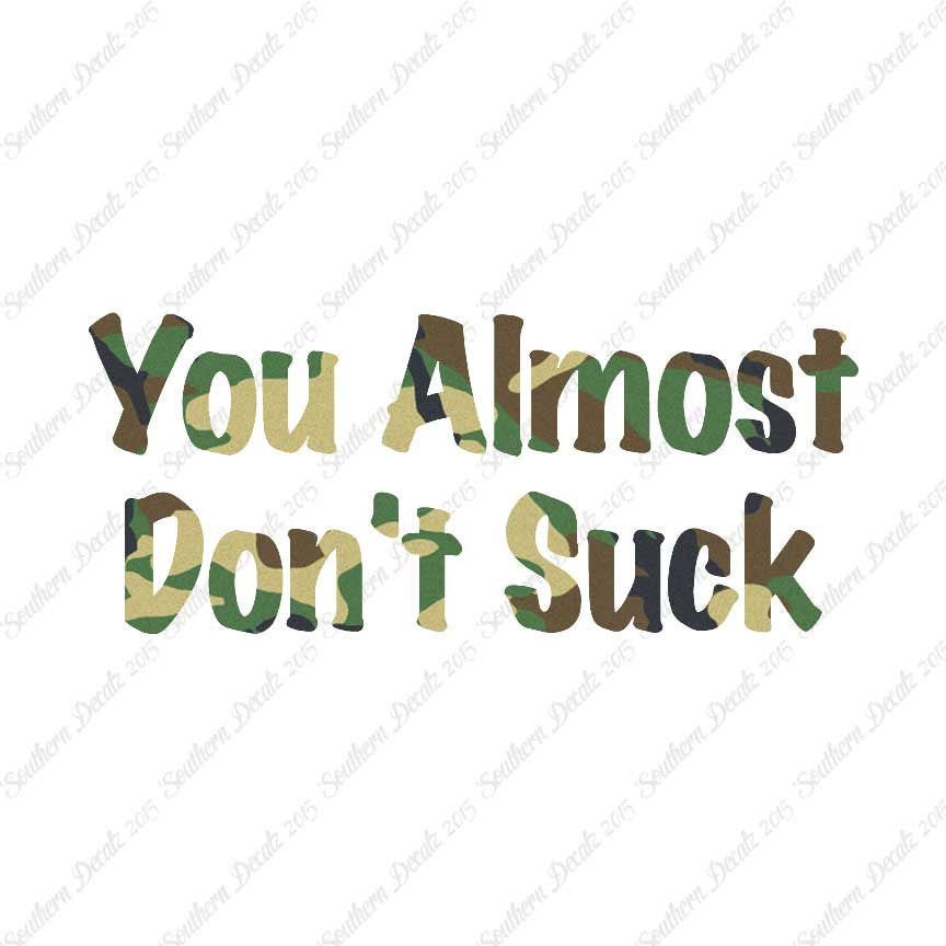 You Almost Don't Suck