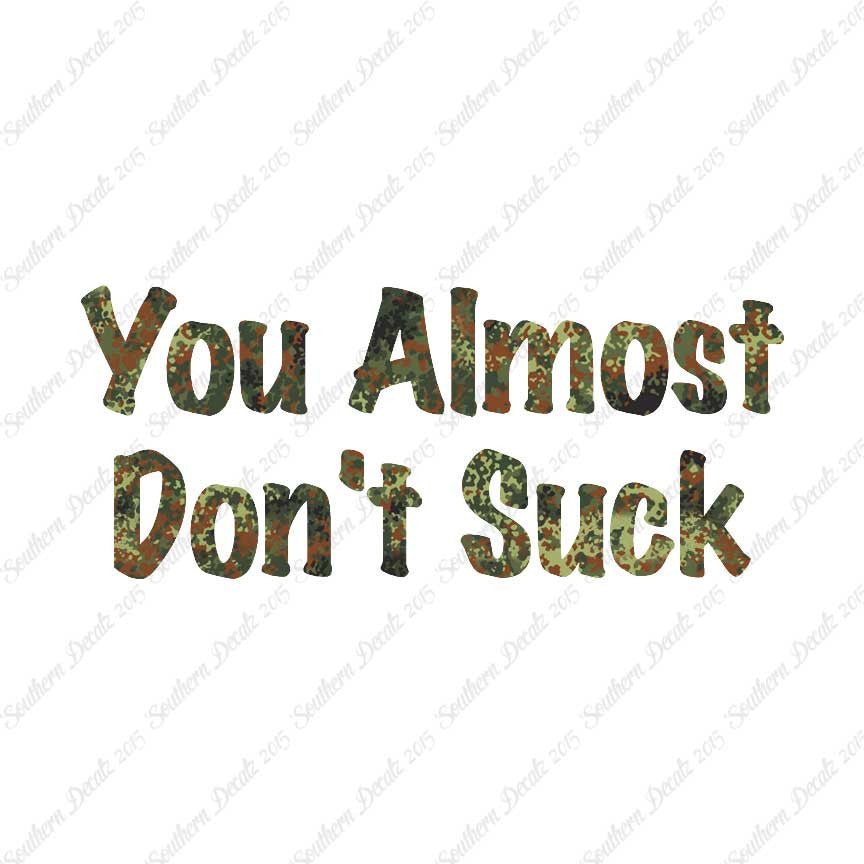 You Almost Don't Suck