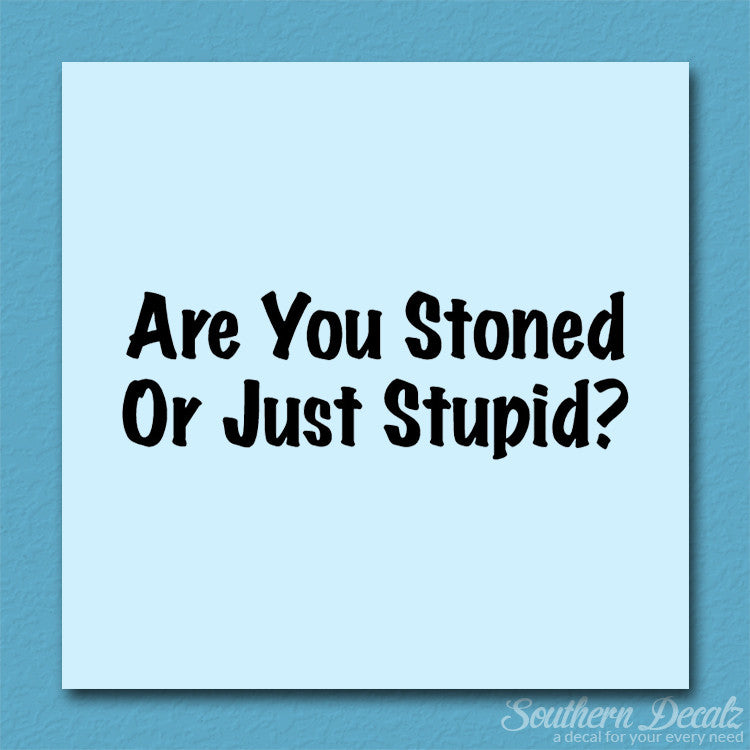 Stoned Or Stupid