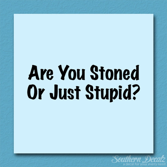 Stoned Or Stupid