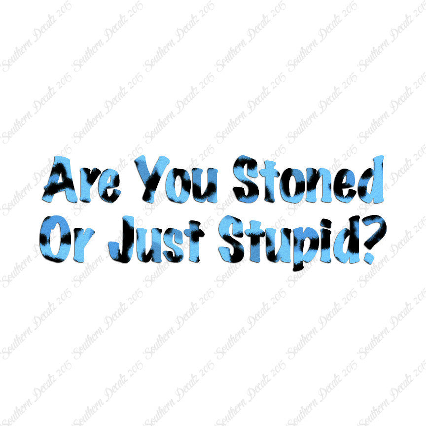 Stoned Or Stupid