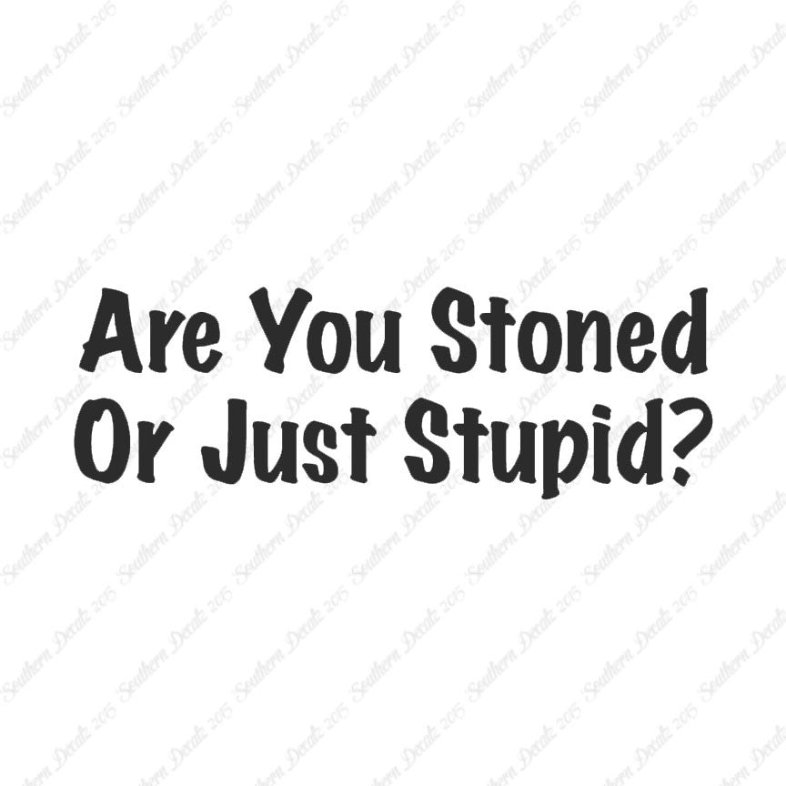 Stoned Or Stupid