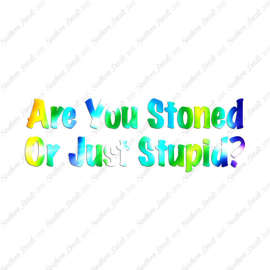 Stoned Or Stupid