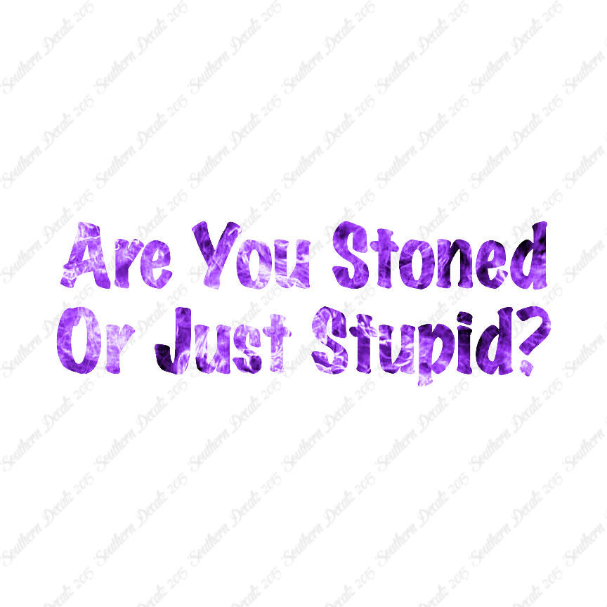Stoned Or Stupid