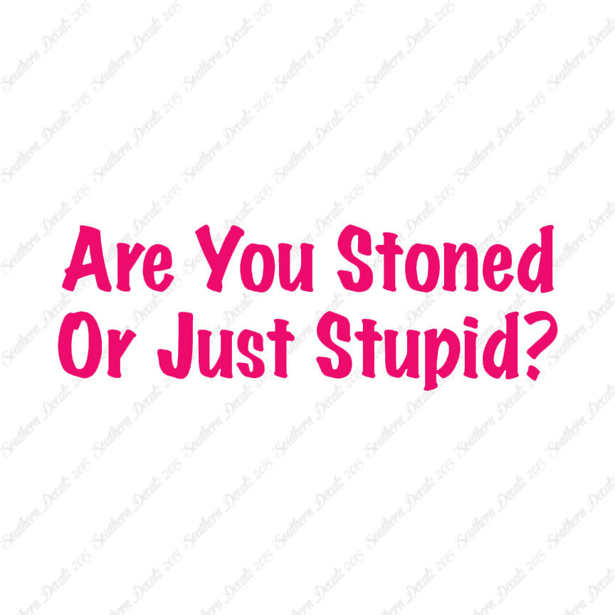 Stoned Or Stupid