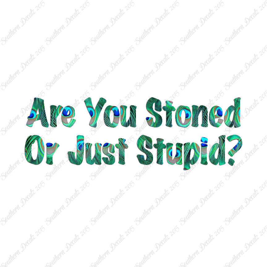 Stoned Or Stupid
