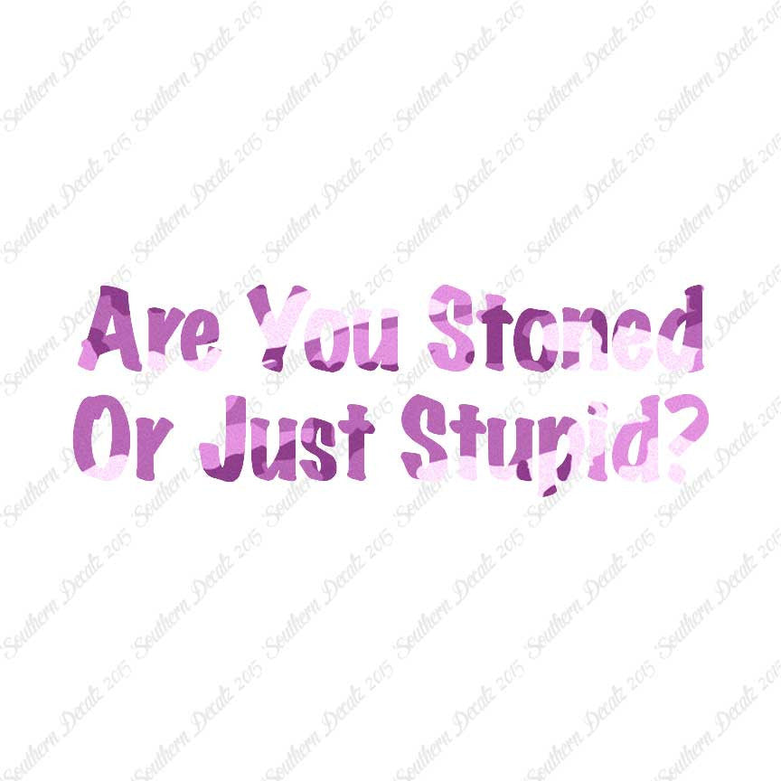 Stoned Or Stupid
