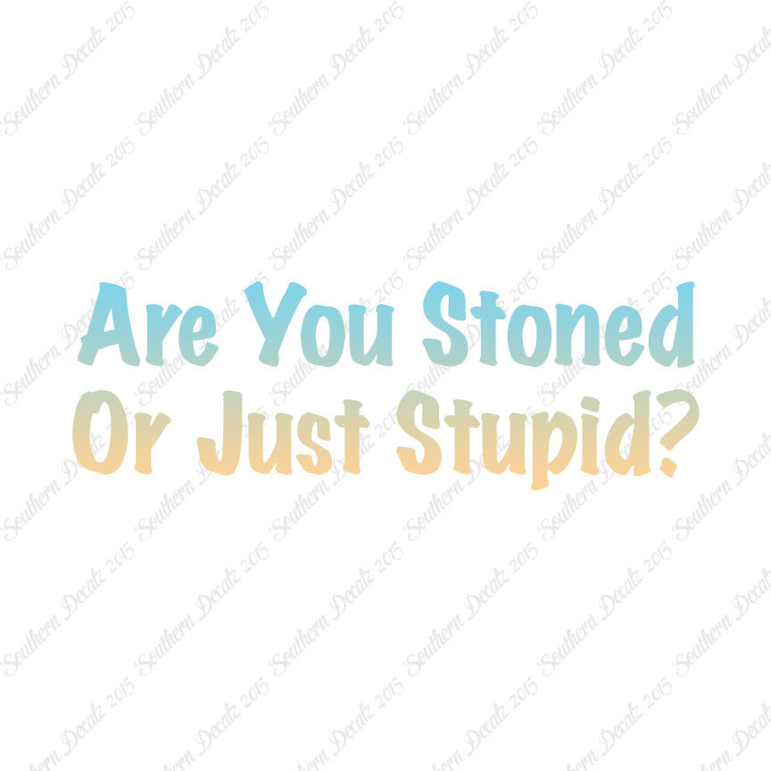 Stoned Or Stupid