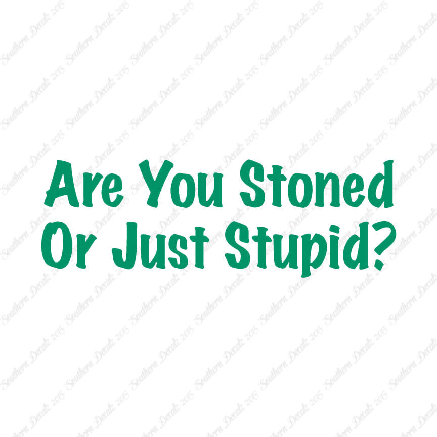 Stoned Or Stupid