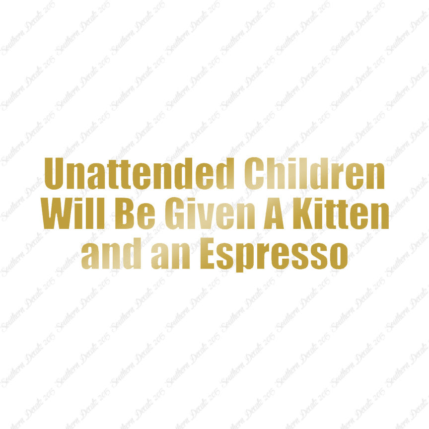 Unattended Children Kitten Espresso