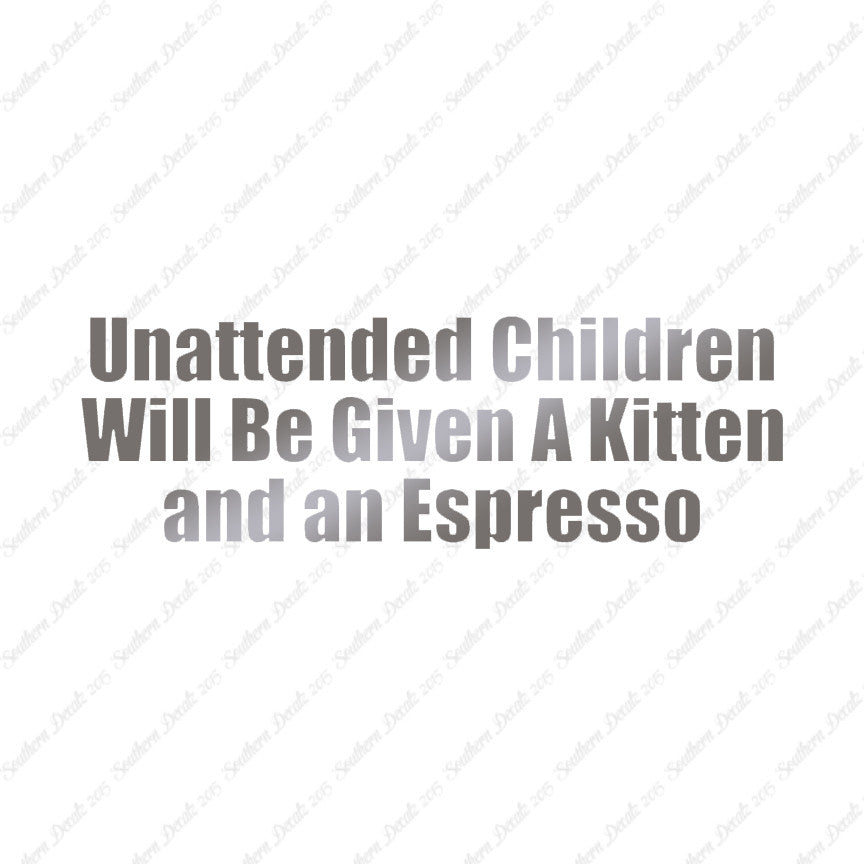 Unattended Children Kitten Espresso