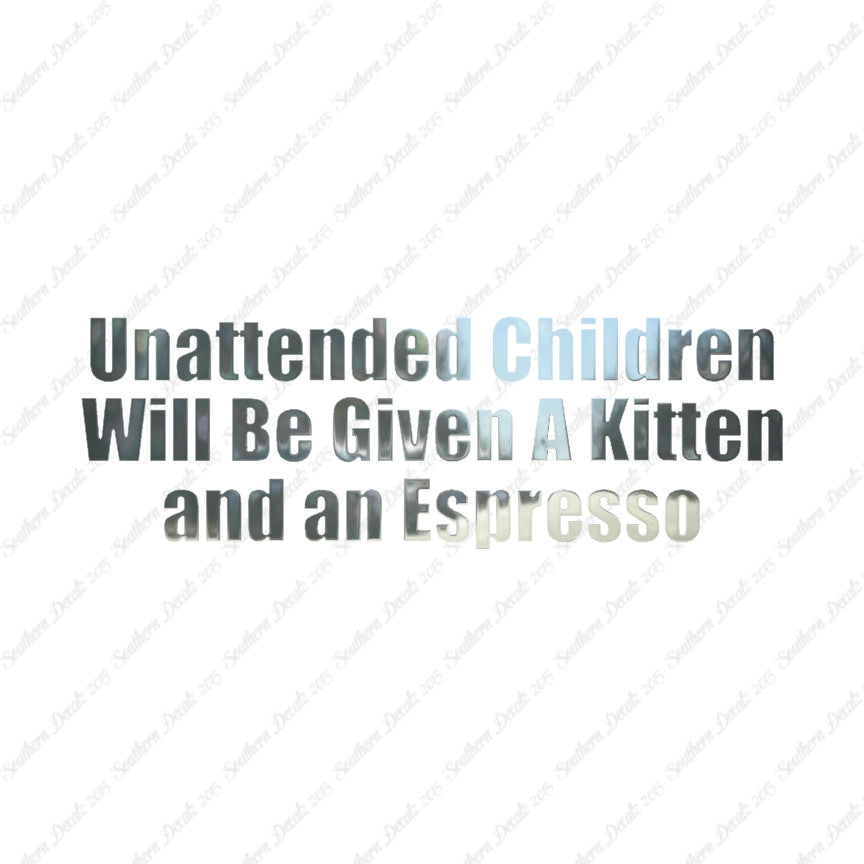 Unattended Children Kitten Espresso