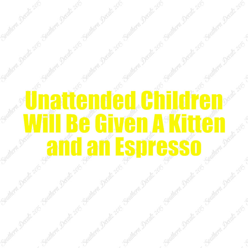 Unattended Children Kitten Espresso