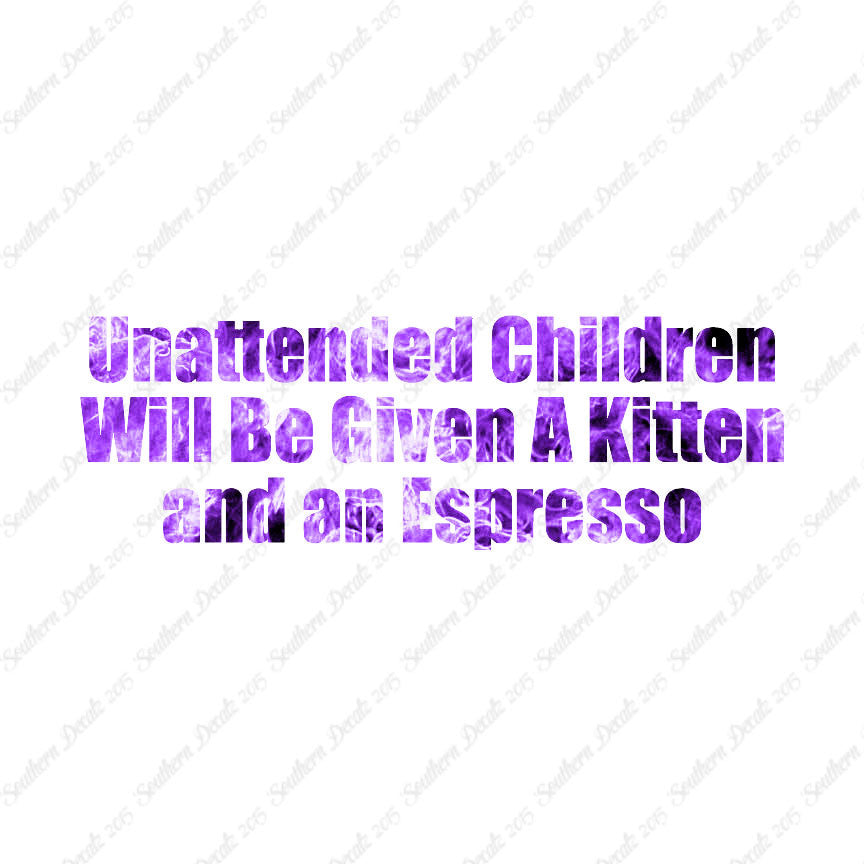Unattended Children Kitten Espresso