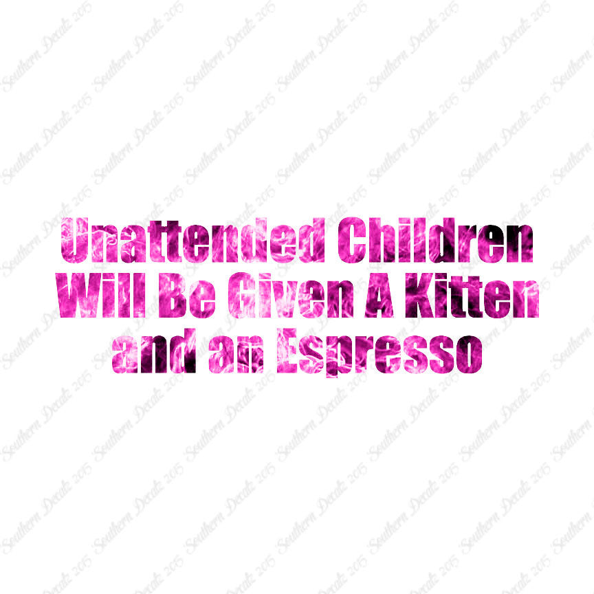 Unattended Children Kitten Espresso