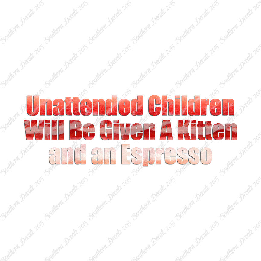 Unattended Children Kitten Espresso