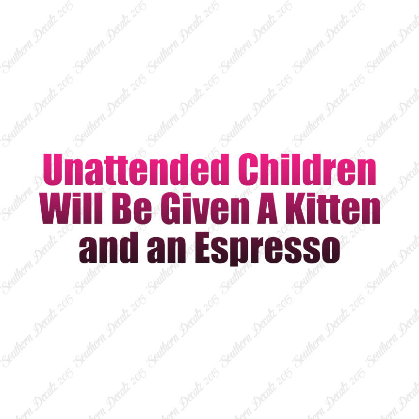 Unattended Children Kitten Espresso