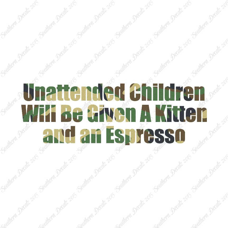 Unattended Children Kitten Espresso