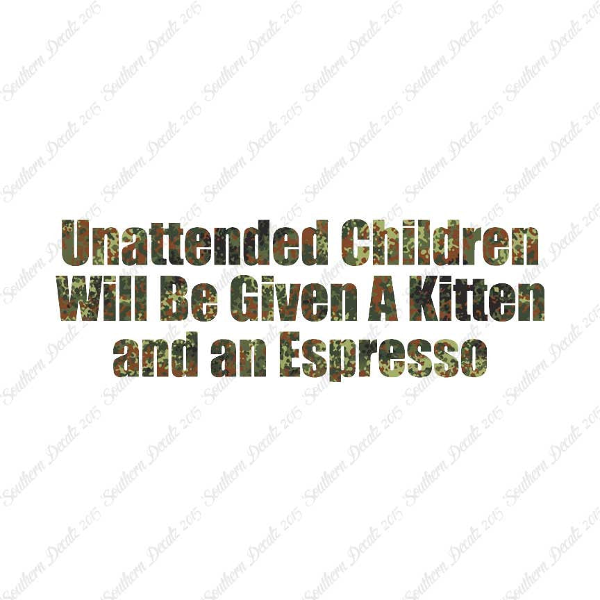 Unattended Children Kitten Espresso