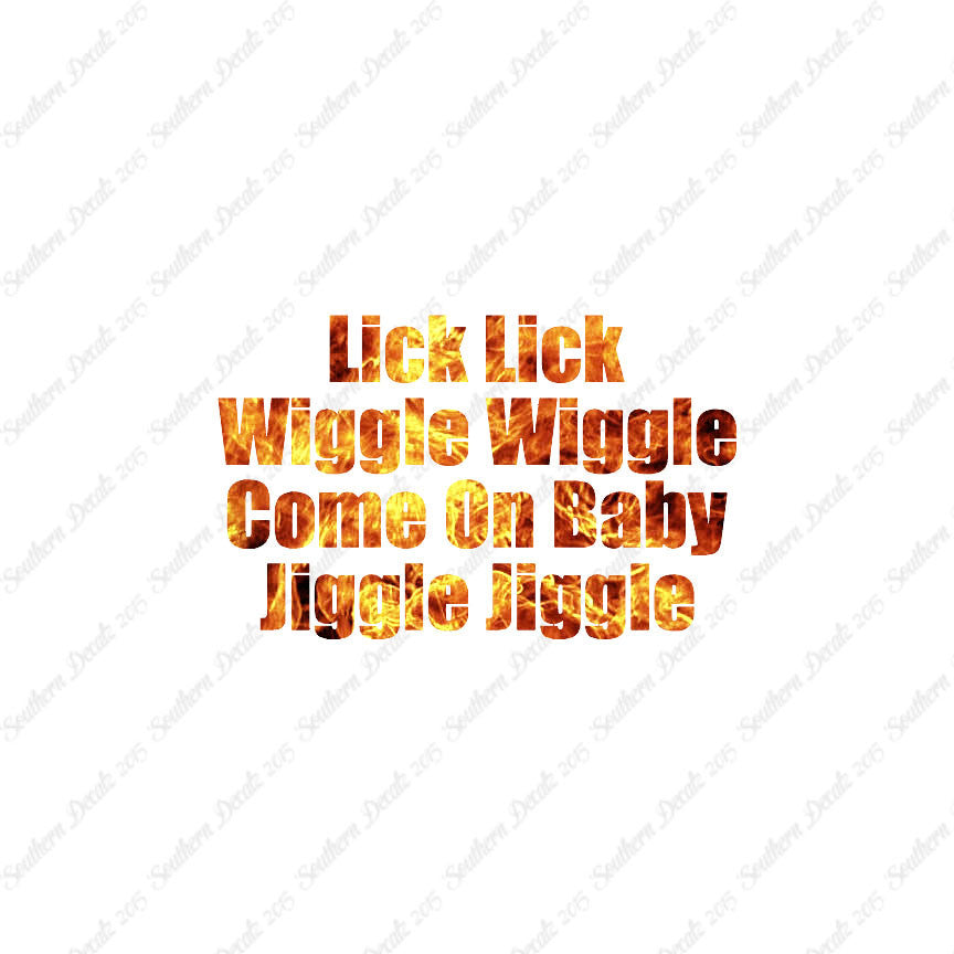 Lick Wiggle Baby Jiggle