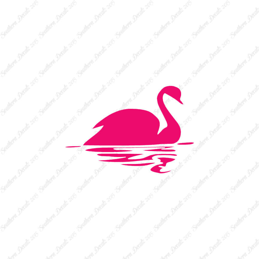 Swan Goose Reflection Art