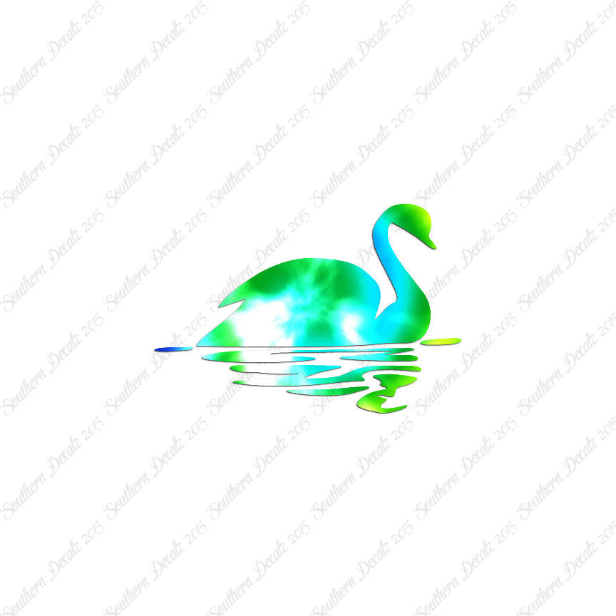 Swan Goose Reflection Art