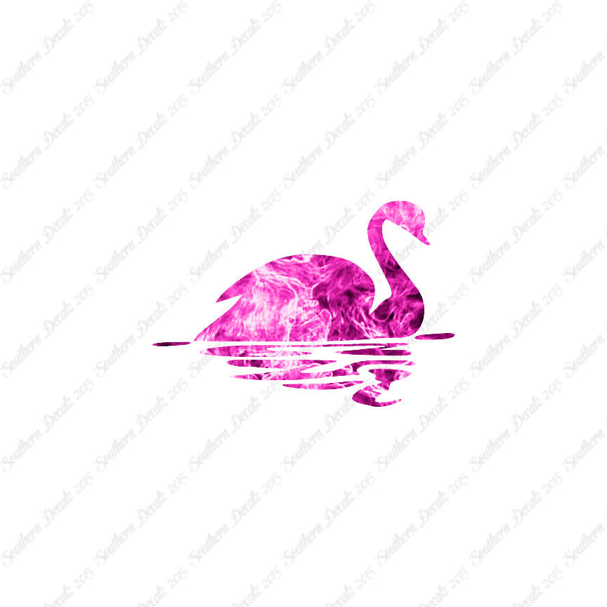 Swan Goose Reflection Art