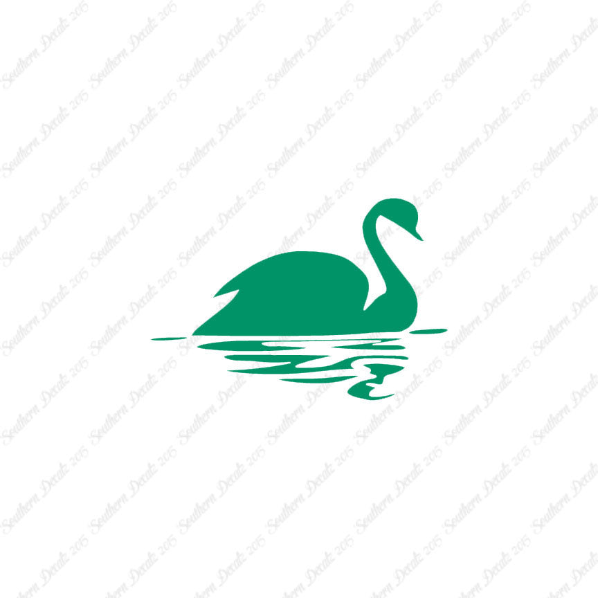 Swan Goose Reflection Art