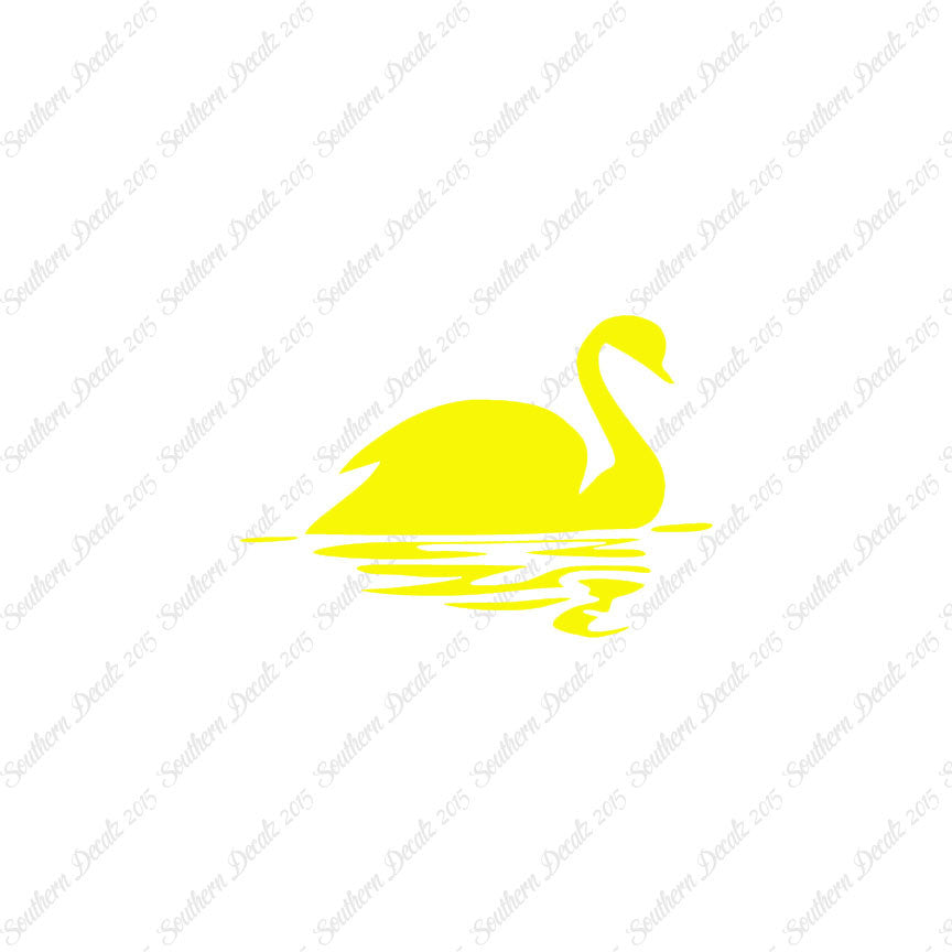 Swan Goose Reflection Art