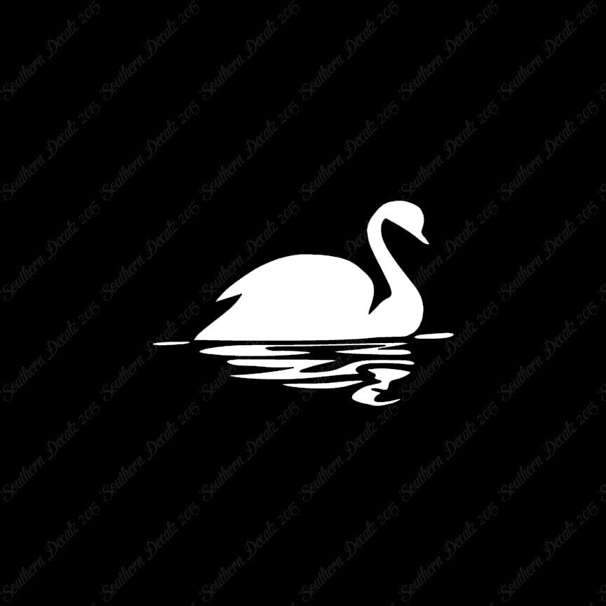 Swan Goose Reflection Art