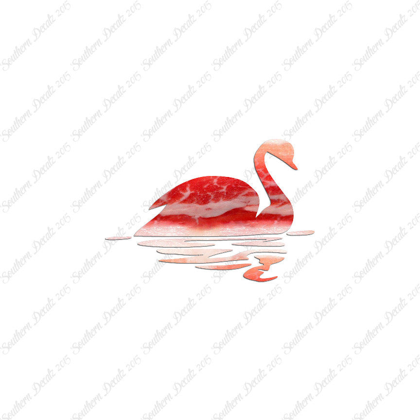 Swan Goose Reflection Art