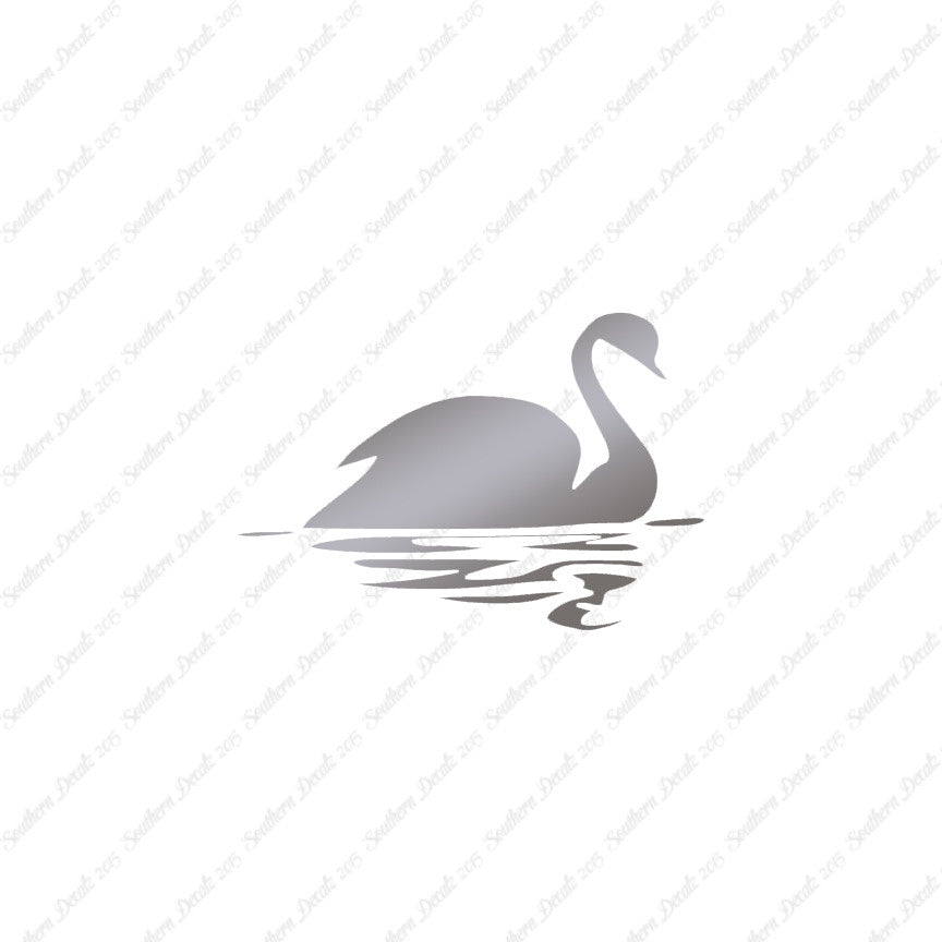 Swan Goose Reflection Art