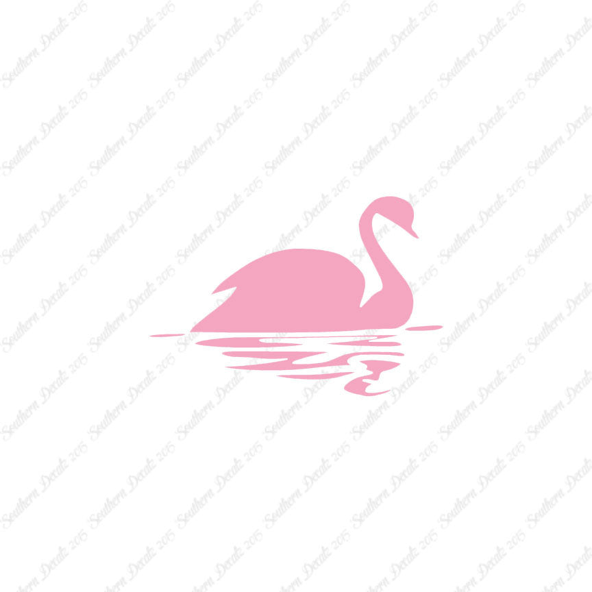 Swan Goose Reflection Art