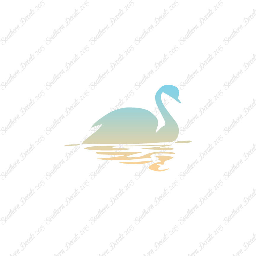 Swan Goose Reflection Art