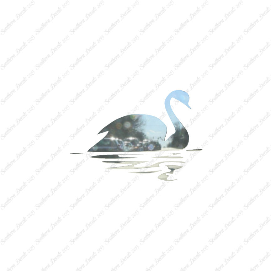 Swan Goose Reflection Art