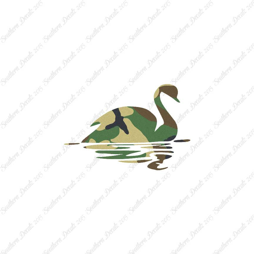 Swan Goose Reflection Art