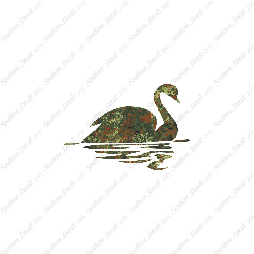 Swan Goose Reflection Art