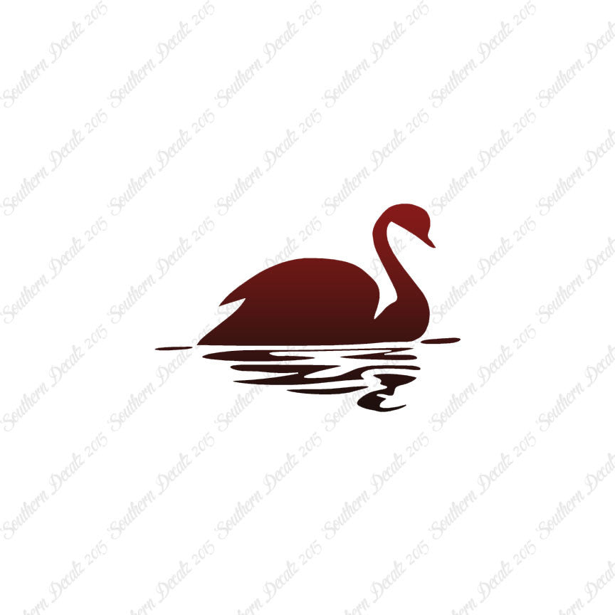 Swan Goose Reflection Art