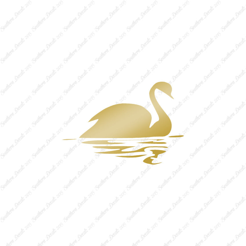 Swan Goose Reflection Art